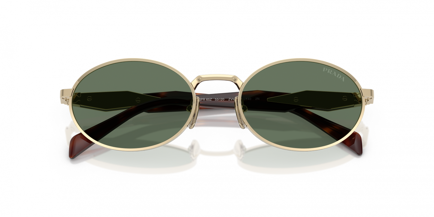 Prada PR 65ZS Women's Sunglasses - Pale Gold & Dark Green