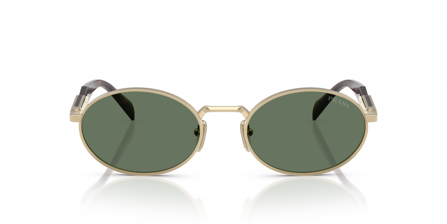 Prada PR 65ZS Women's Sunglasses - Pale Gold & Dark Green