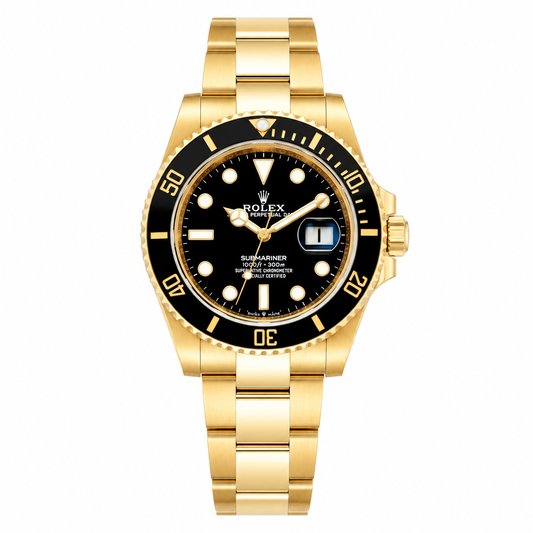 Rolex Submariner Date 116618LN Yellow Gold Black Dial