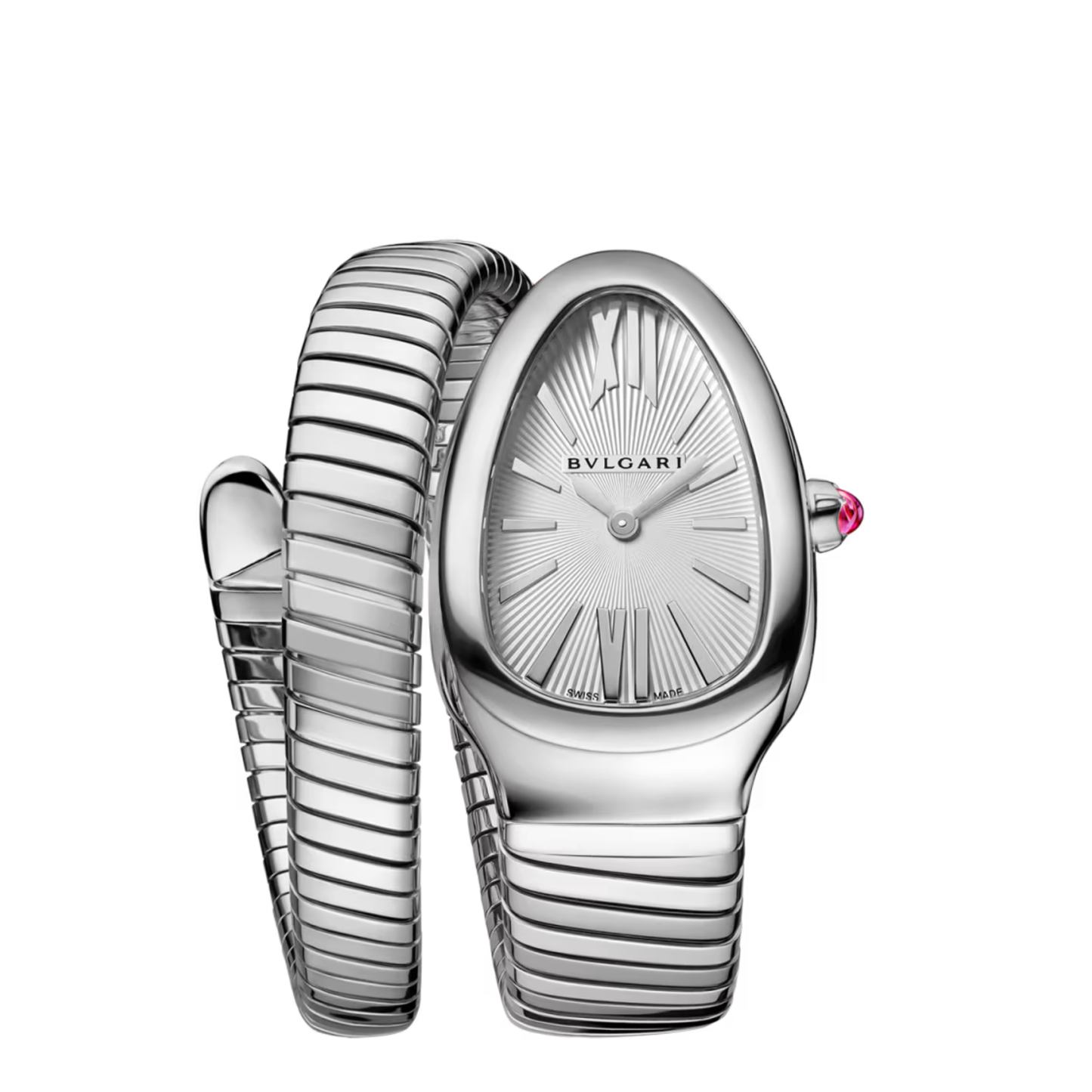 BVLGARI Serpenti Tubogas Acier Inoxydable Argent