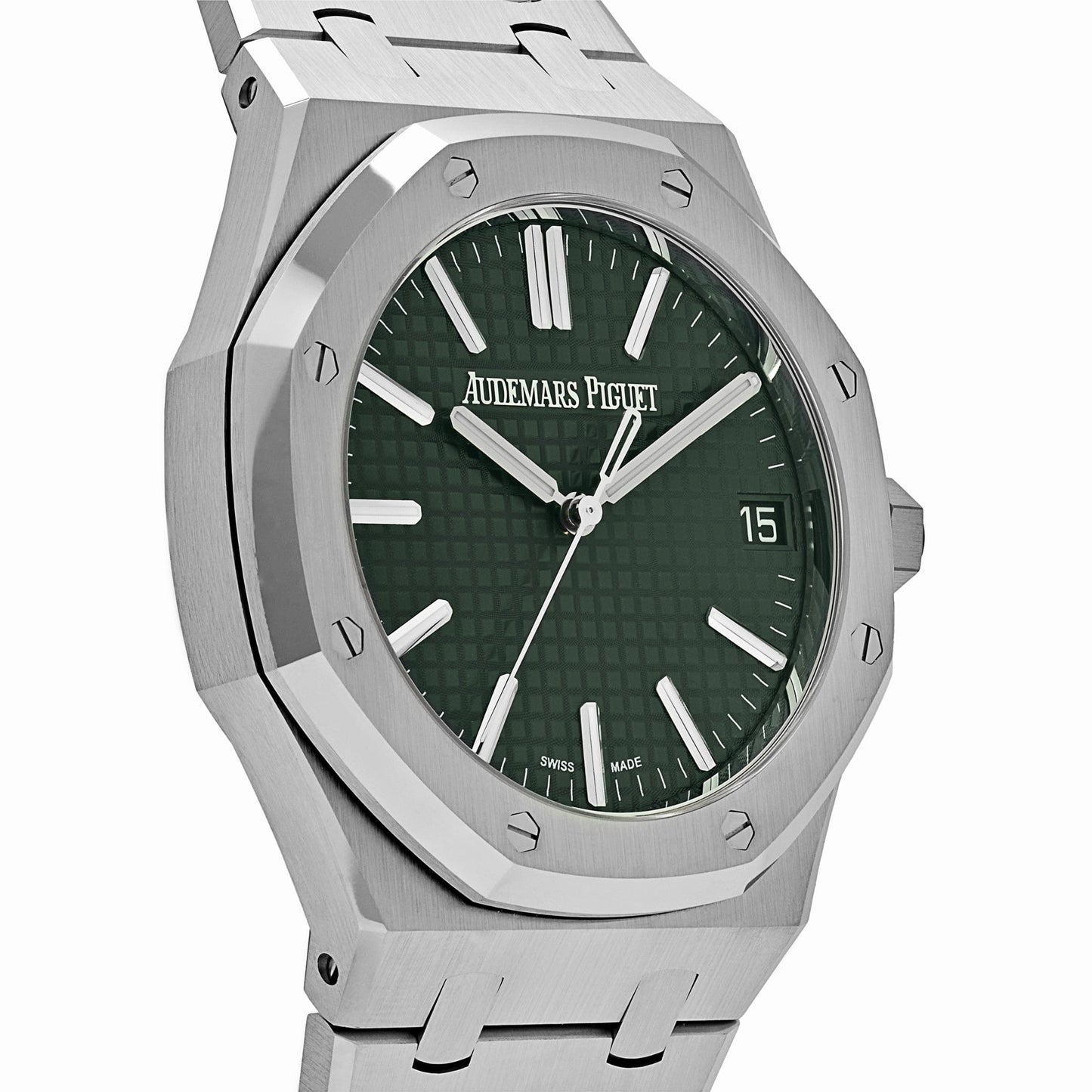 Audemars Piguet Royal Oak 3285 V3 – Super Clone Suisse 15510ST.OO.1320ST.09 Acier inoxydable Cadran vert (2025)