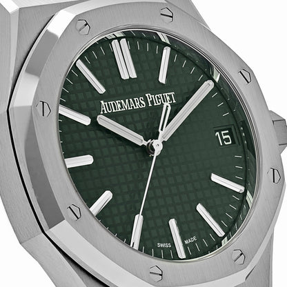 Audemars Piguet Royal Oak 3285 V3 – Super Clone Suisse 15510ST.OO.1320ST.09 Acier inoxydable Cadran vert (2025)