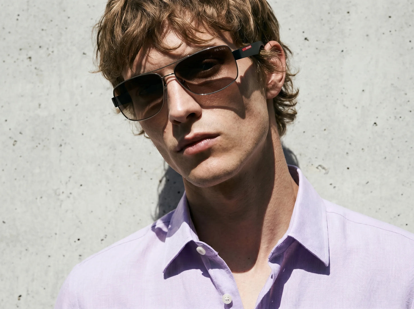 Prada Linea Rossa PS 50ZS 5AV02P Sunglasses for Men - Sunglasses at Amevista.com