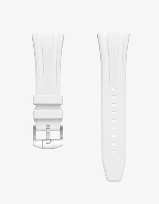 Rubber Strap White For AP x Swatch Royal Pop