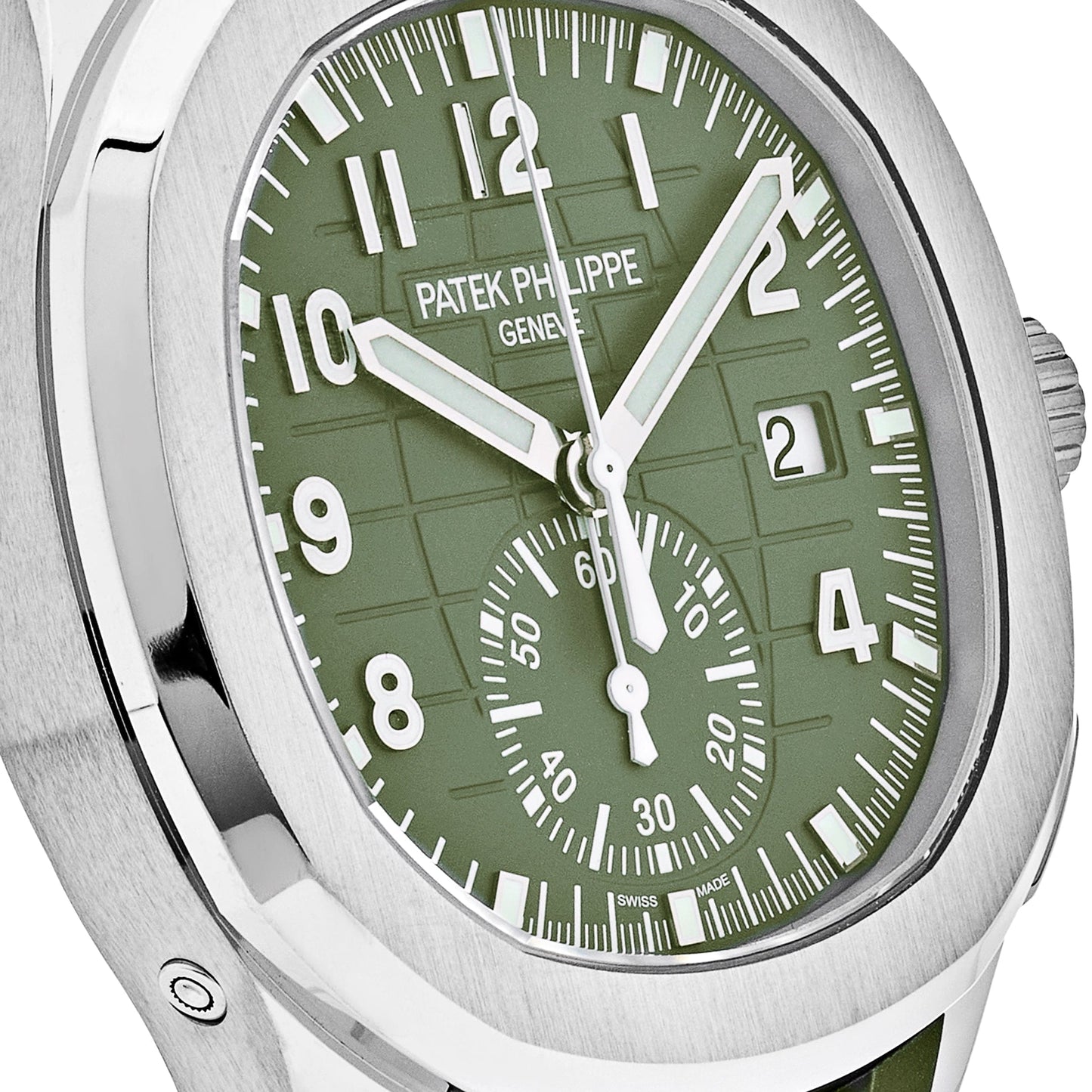 Patek Philippe Aquanaut 3285 V3 – Chronographe Super Clone Suisse 5968G-010 Or Blanc Cadran Vert Kaki (2023)