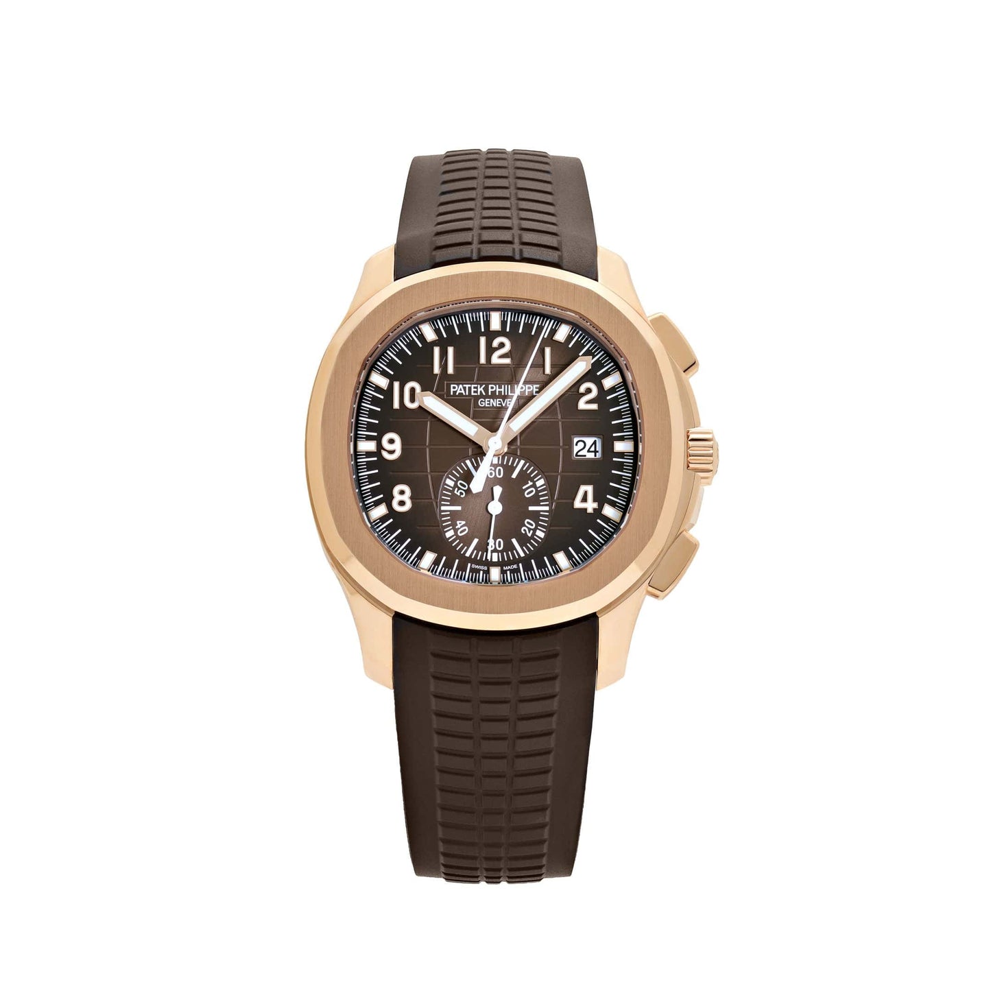 Chronographe Patek Philippe Aquanaut 5968R-001, cadran brun, or rose