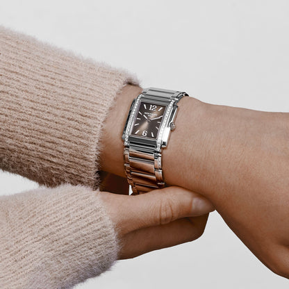 Patek Philippe Twenty-4 4910/1200A-010 « Femme » Acier Inoxydable Cadran Gris Lunette Diamants Quartz (2024)