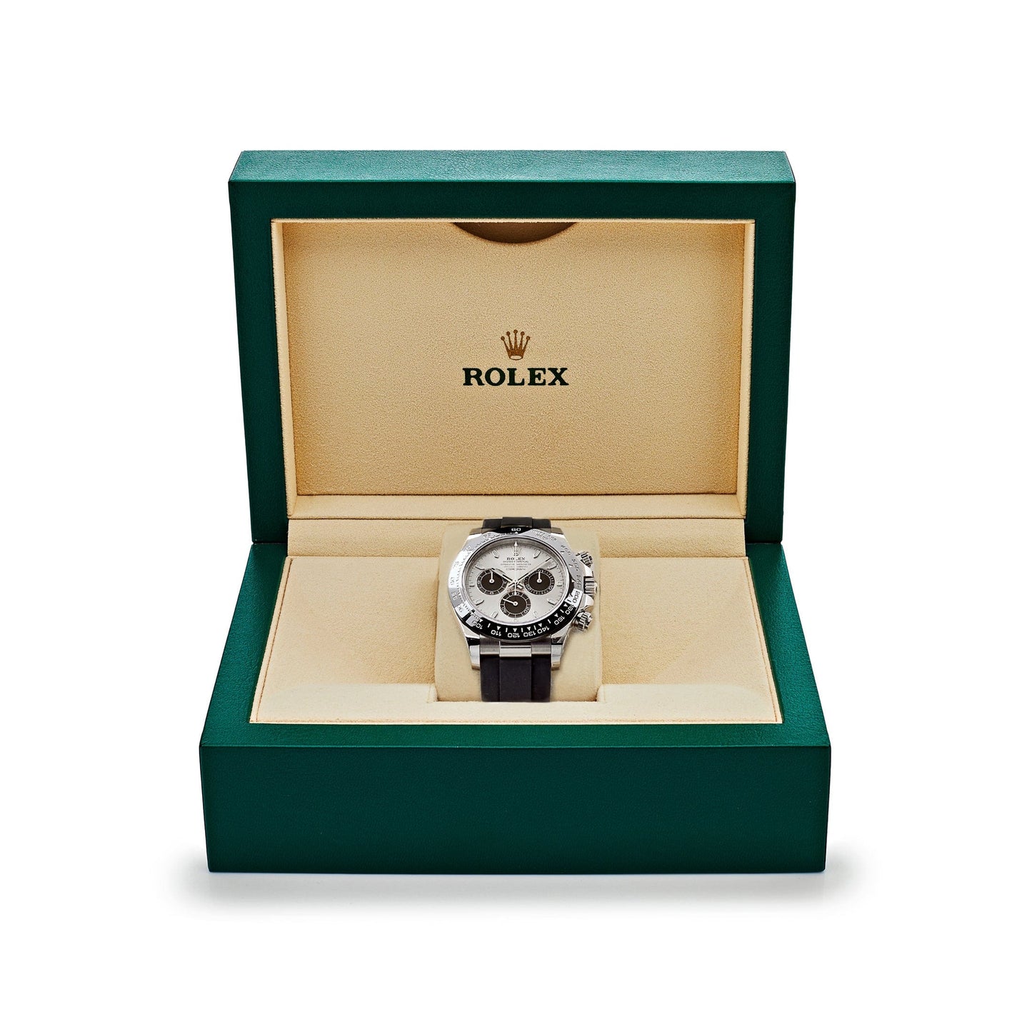 Rolex Daytona 116519LN « Ghost » en or blanc, acier et cadran noir brillant