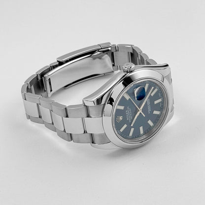 Rolex Datejust 41 116300 Acier inoxydable Cadran bleu Oyster