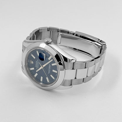 Rolex Datejust 41 116300 Acier inoxydable Cadran bleu Oyster