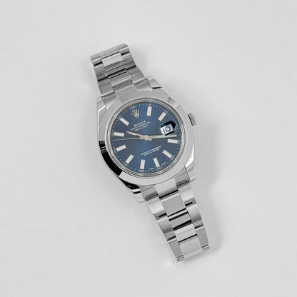 Rolex Datejust 41 116300 Acier inoxydable Cadran bleu Oyster