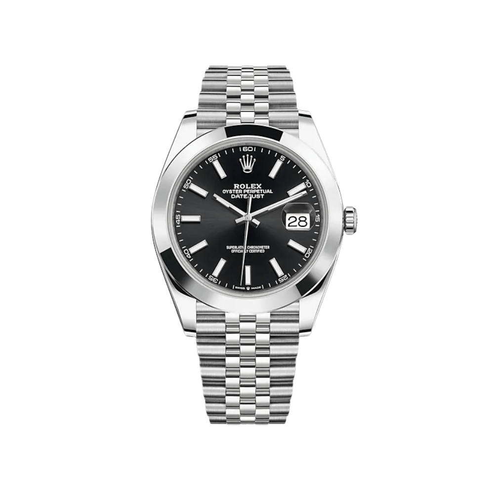 Rolex Datejust 41 126300 Acier inoxydable Cadran noir Jubilee