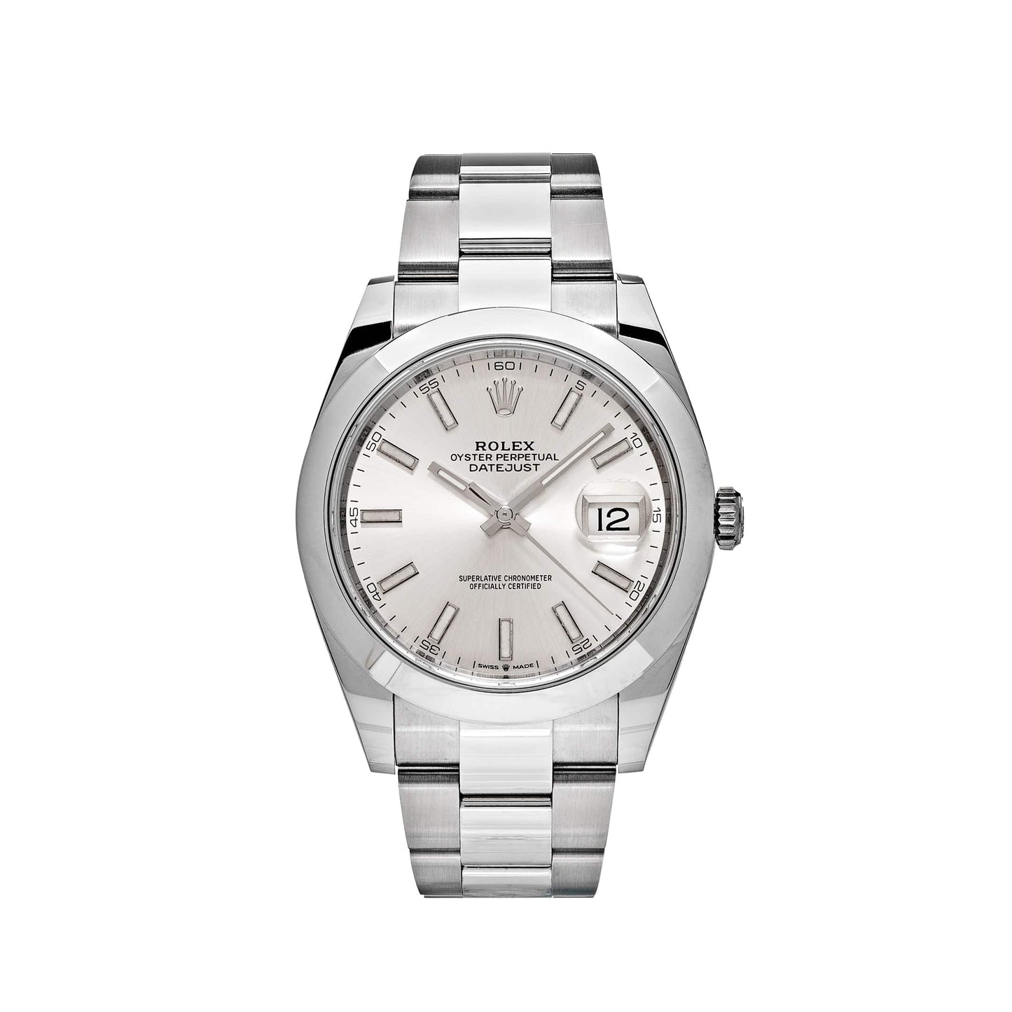Rolex Datejust 41 126300 Acier inoxydable Cadran argenté Oyster (2025)