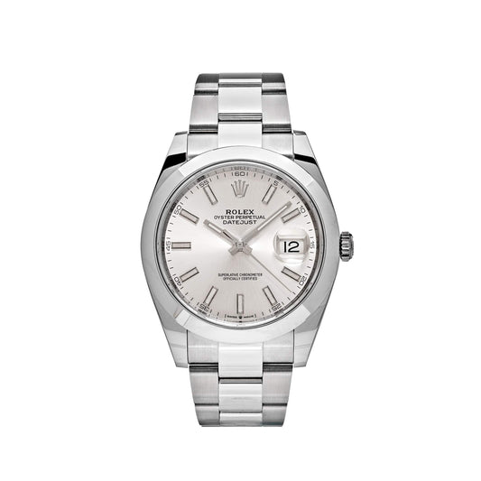 Rolex Datejust 41 126300 Acier inoxydable Cadran argenté Oyster (2025)