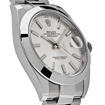 Rolex Datejust 41 126300 Acier inoxydable Cadran argenté Oyster (2025)