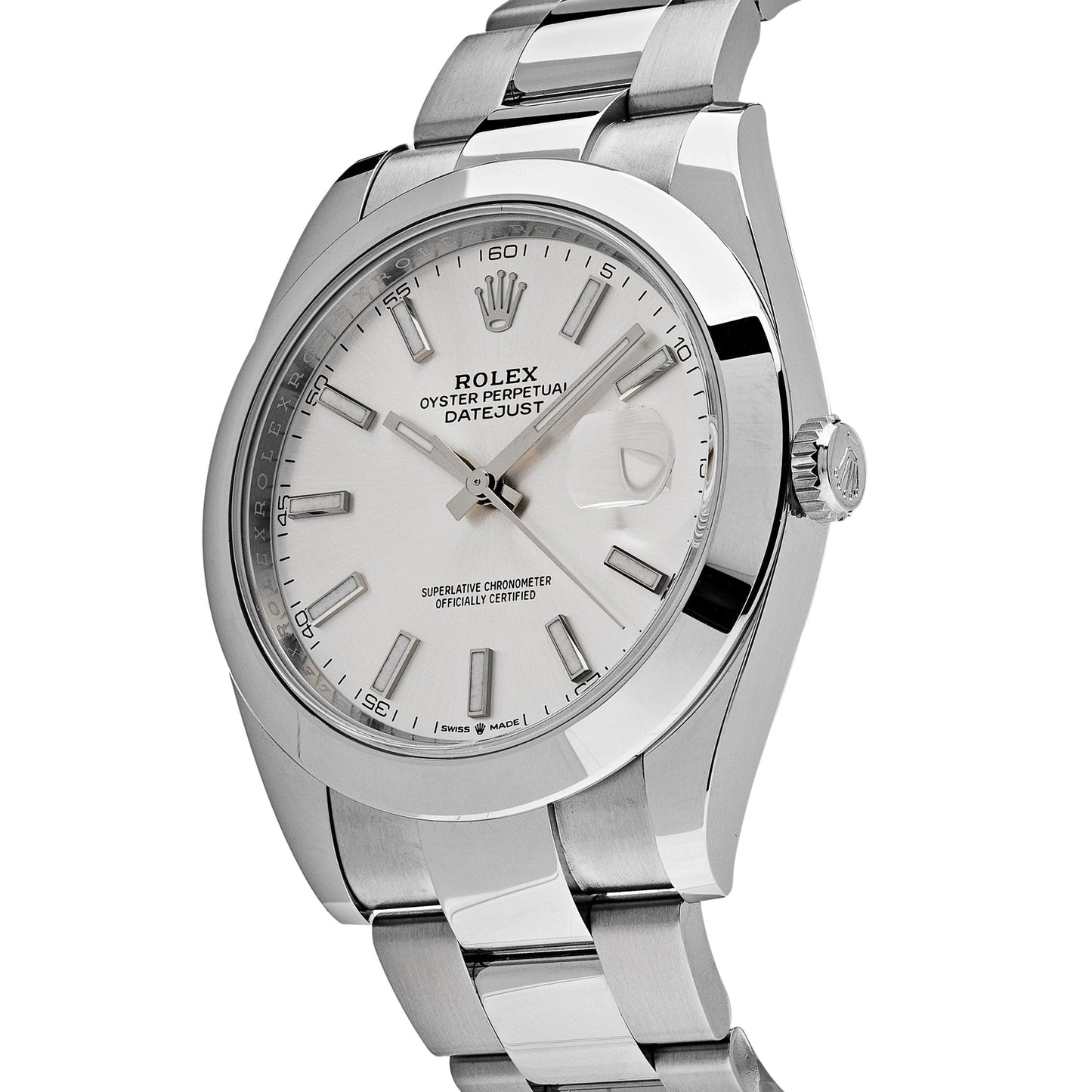 Rolex Datejust 41 126300 Acier inoxydable Cadran argenté Oyster (2025)