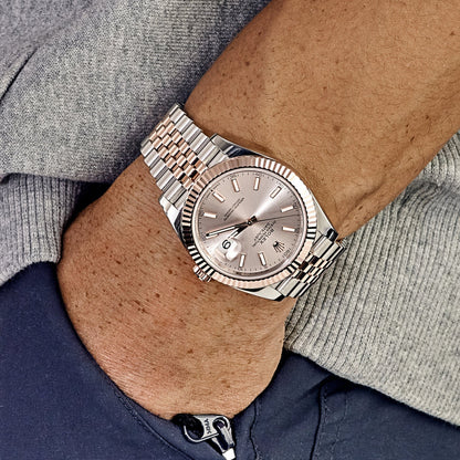 Rolex Datejust 41 126331 Or rose Acier inoxydable Cadran Sundust Édition Jubilee (2024)