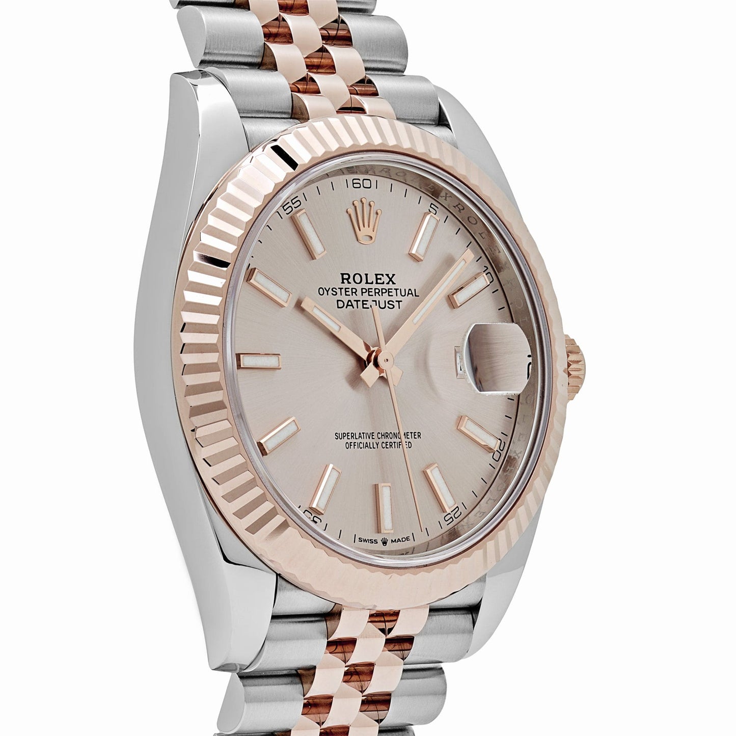 Rolex Datejust 41 126331 Or rose Acier inoxydable Cadran Sundust Édition Jubilee (2024)