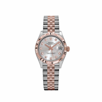 Rolex Datejust 31 278271 « Dames » Acier inoxydable Or rose Cadran argenté diamant (2024)