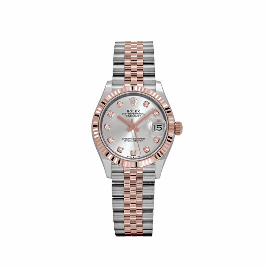 Rolex Datejust 31 278271 « Dames » Acier inoxydable Or rose Cadran argenté diamant (2024)