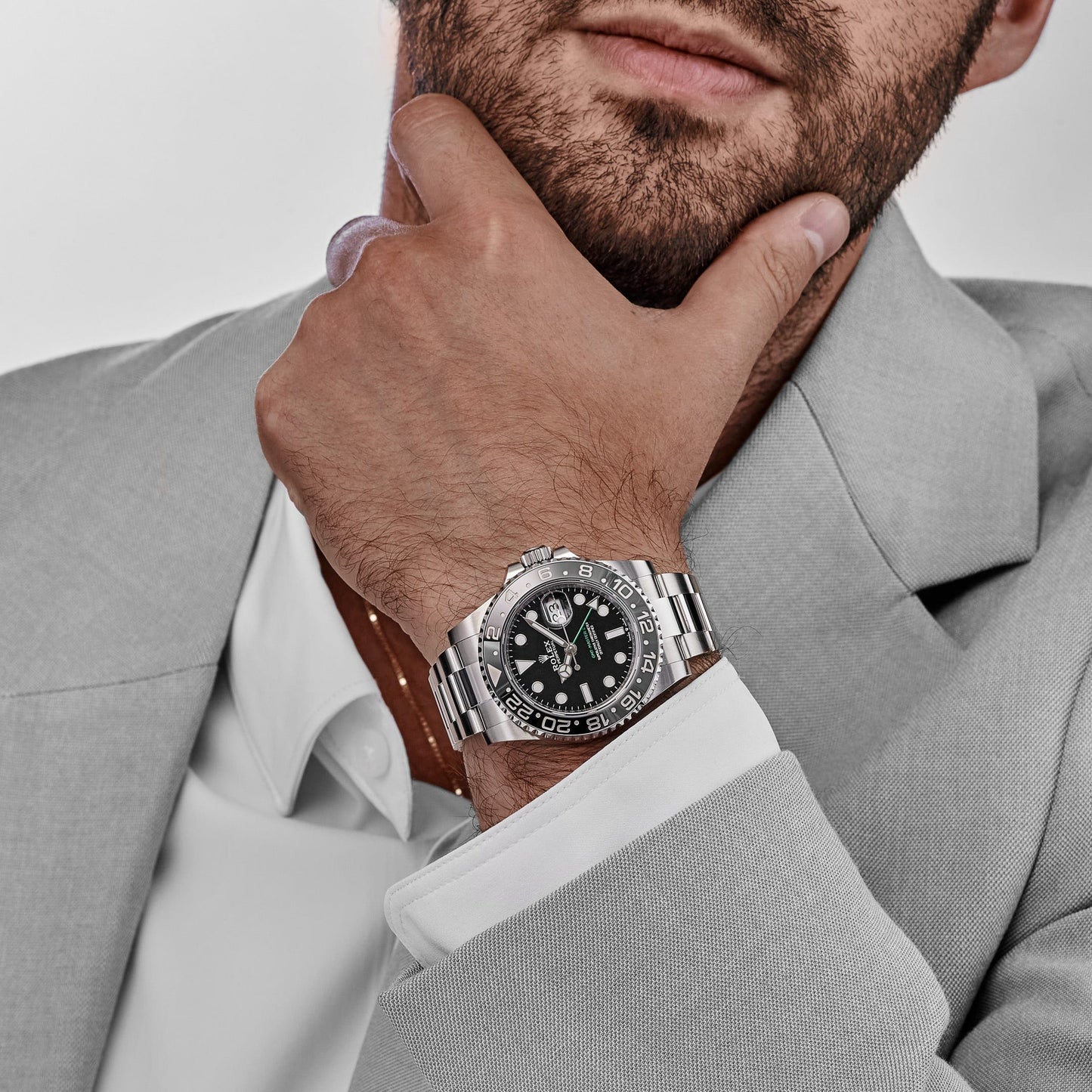 Rolex GMT-Master II 3285 V3 – Super Clone Suisse 126710GRNR « Bruce Wayne » Acier inoxydable Cadran noir Oyster (2025)