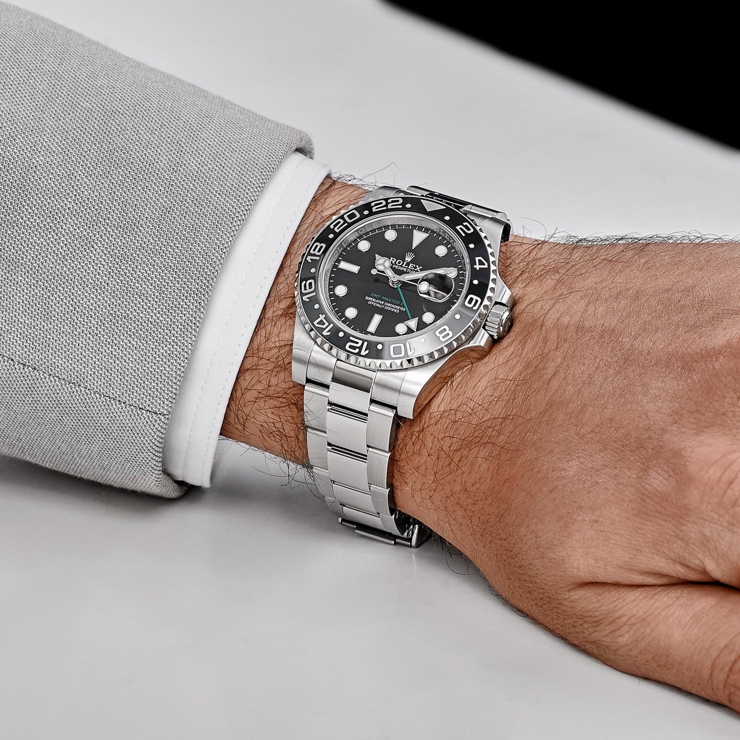 Rolex GMT-Master II 3285 V3 – Super Clone Suisse 126710GRNR « Bruce Wayne » Acier inoxydable Cadran noir Oyster (2025)