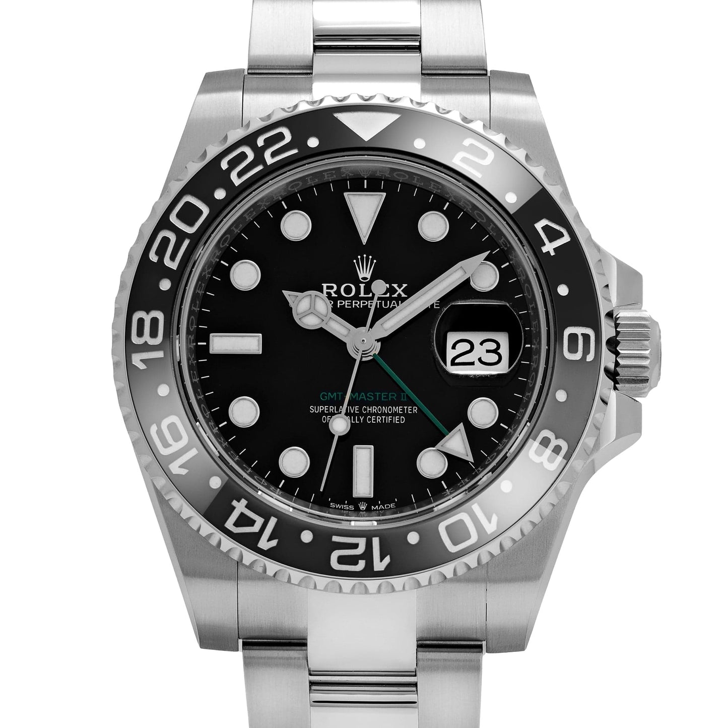 Rolex GMT-Master II 3285 V3 – Super Clone Suisse 126710GRNR « Bruce Wayne » Acier inoxydable Cadran noir Oyster (2025)