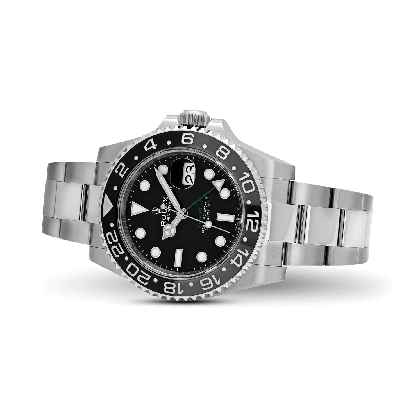 Rolex GMT-Master II 3285 V3 – Super Clone Suisse 126710GRNR « Bruce Wayne » Acier inoxydable Cadran noir Oyster (2025)