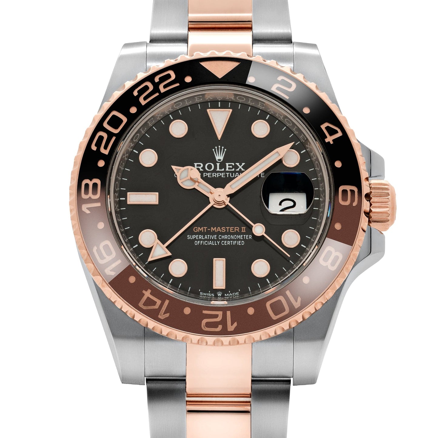 Rolex GMT-Master II 126711CHNR « Root Beer » Acier inoxydable Or rose Cadran noir (2021)