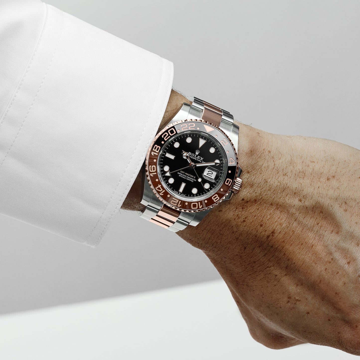 Rolex GMT-Master II 126711CHNR « Root Beer » Acier inoxydable Or rose Cadran noir (2021)