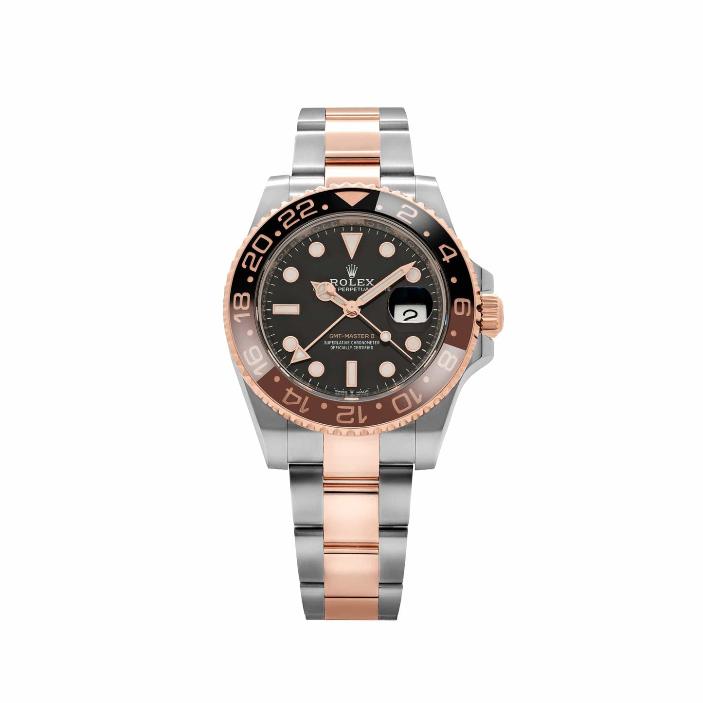 Rolex GMT-Master II 126711CHNR « Root Beer » Acier inoxydable Or rose Cadran noir (2021)