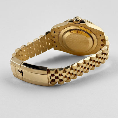 Rolex GMT-Master II 3285 V3 – Super Clone Suisse 126718GRNR Or Jaune Cadran Noir Jubilee (2023)