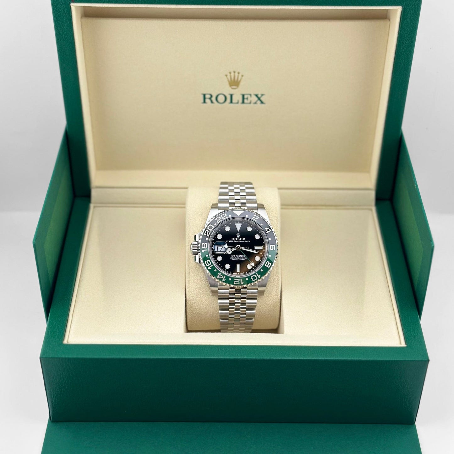 Rolex GMT-Master II 3285 V3 – Super Clone Suisse 126720VTNR 'Sprite' Gaucher Acier Inoxydable Jubilee (2025)