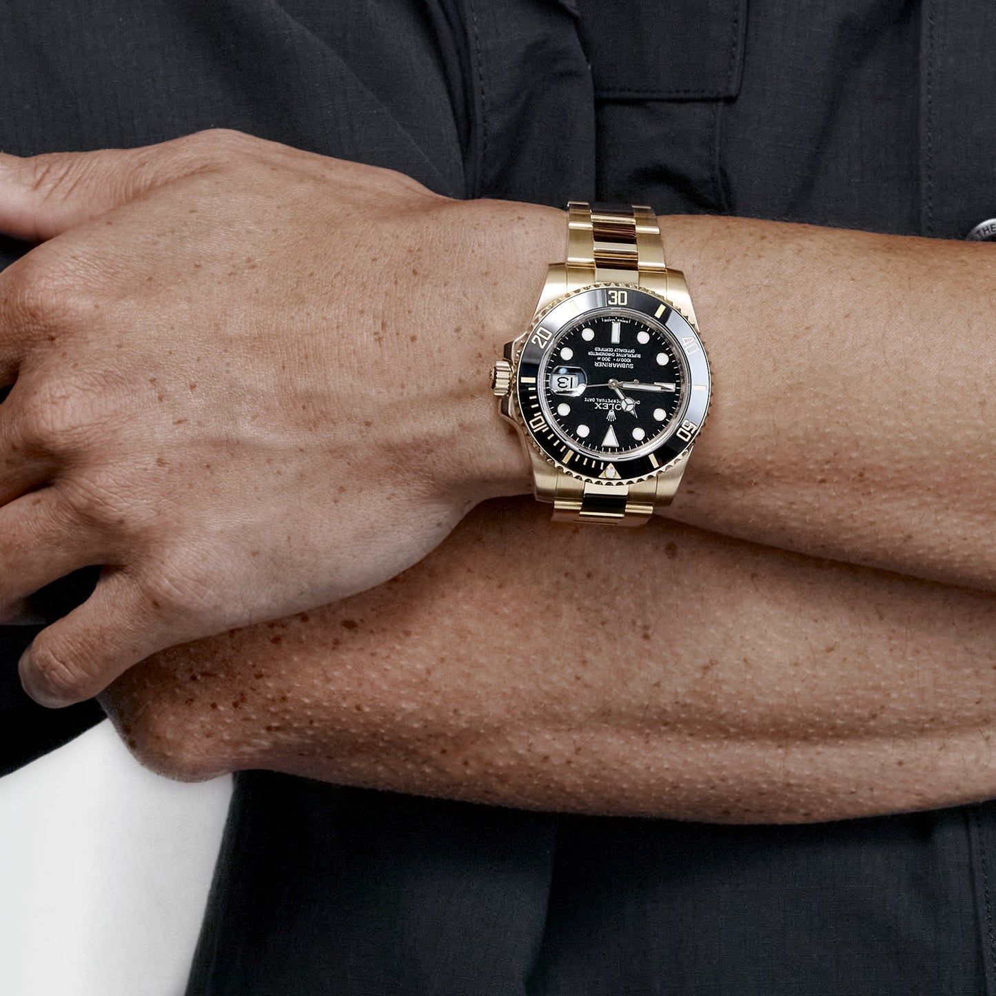 Rolex Submariner Date 116618LN Or jaune Cadran noir