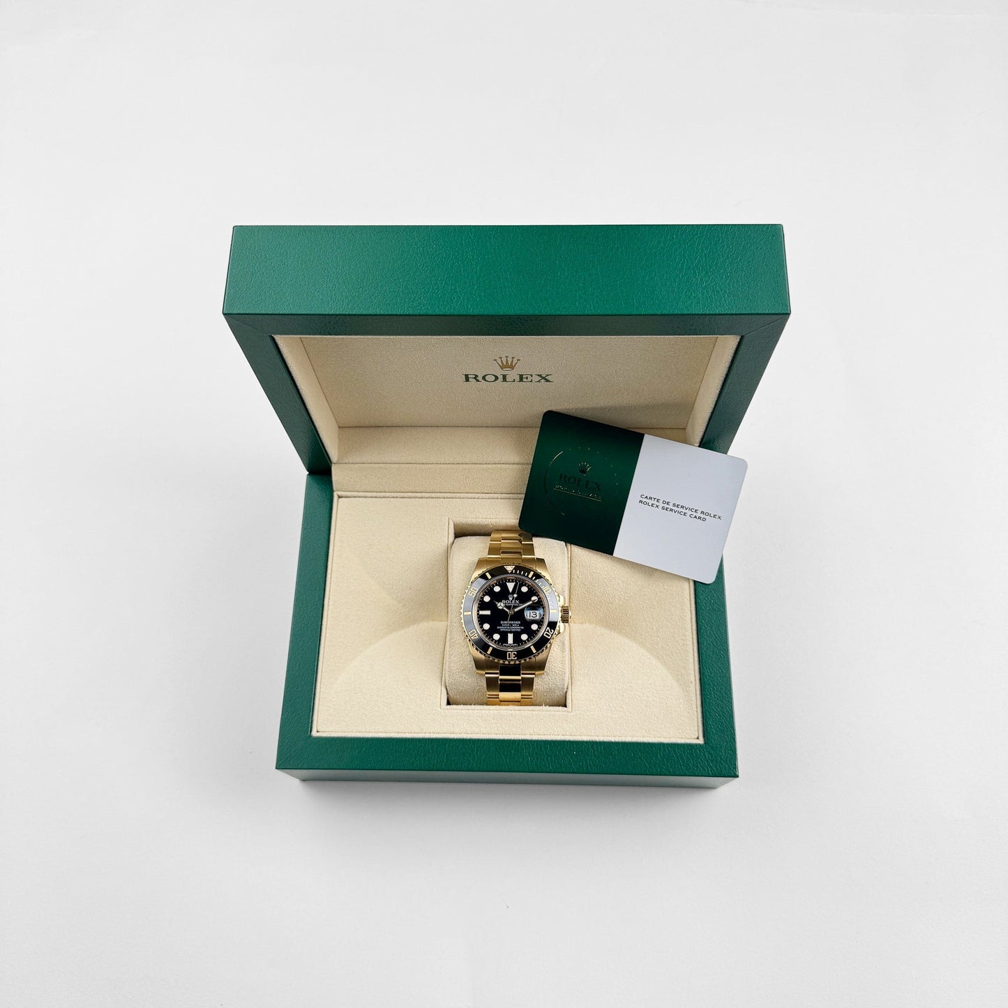 Rolex Submariner Date 116618LN Or jaune Cadran noir