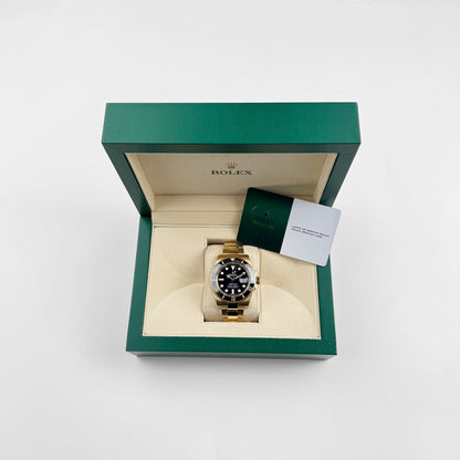 Rolex Submariner Date 116618LN Or jaune Cadran noir