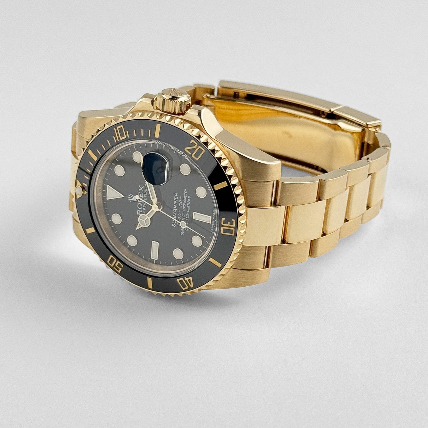 Rolex Submariner Date 116618LN Or jaune Cadran noir