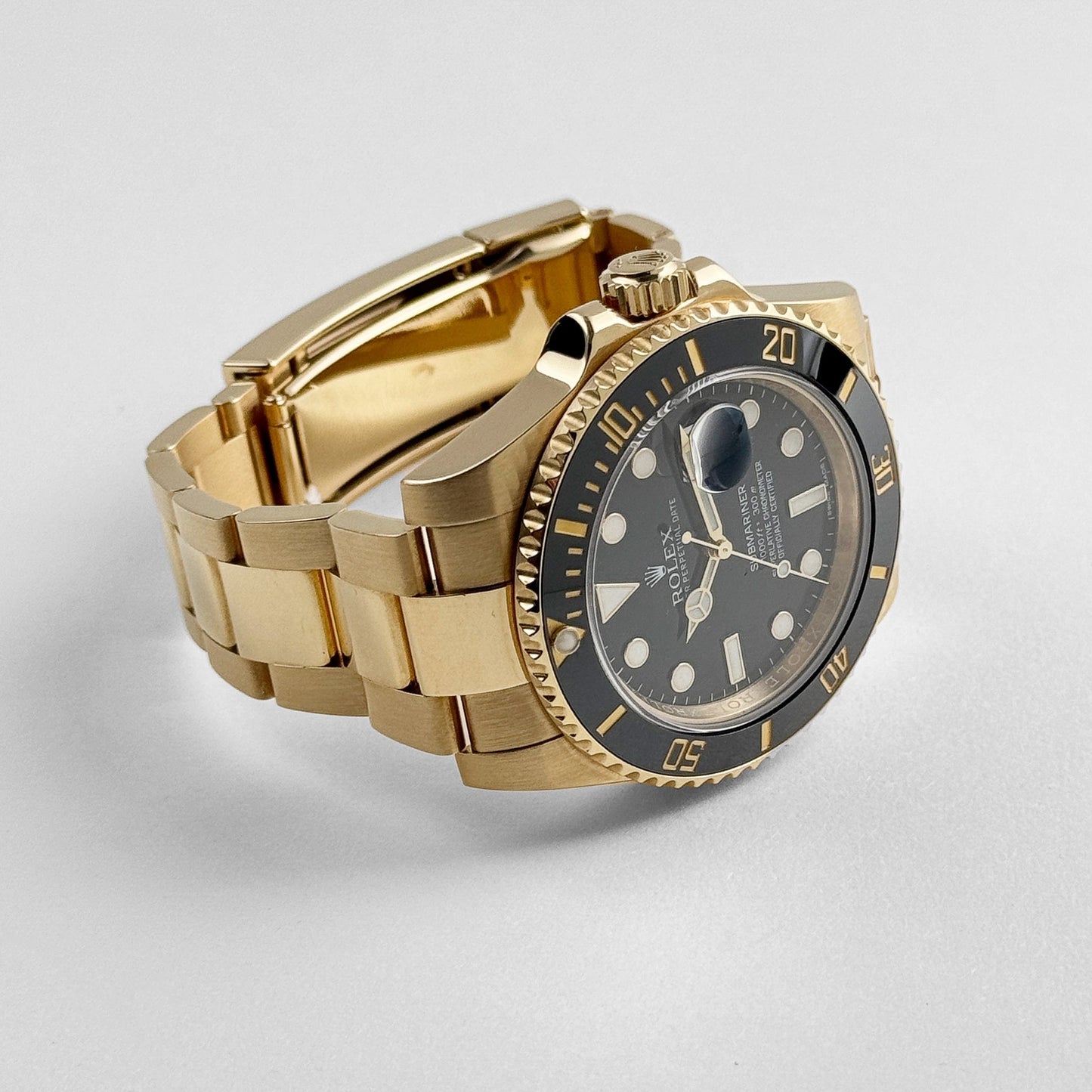 Rolex Submariner Date 116618LN Or jaune Cadran noir