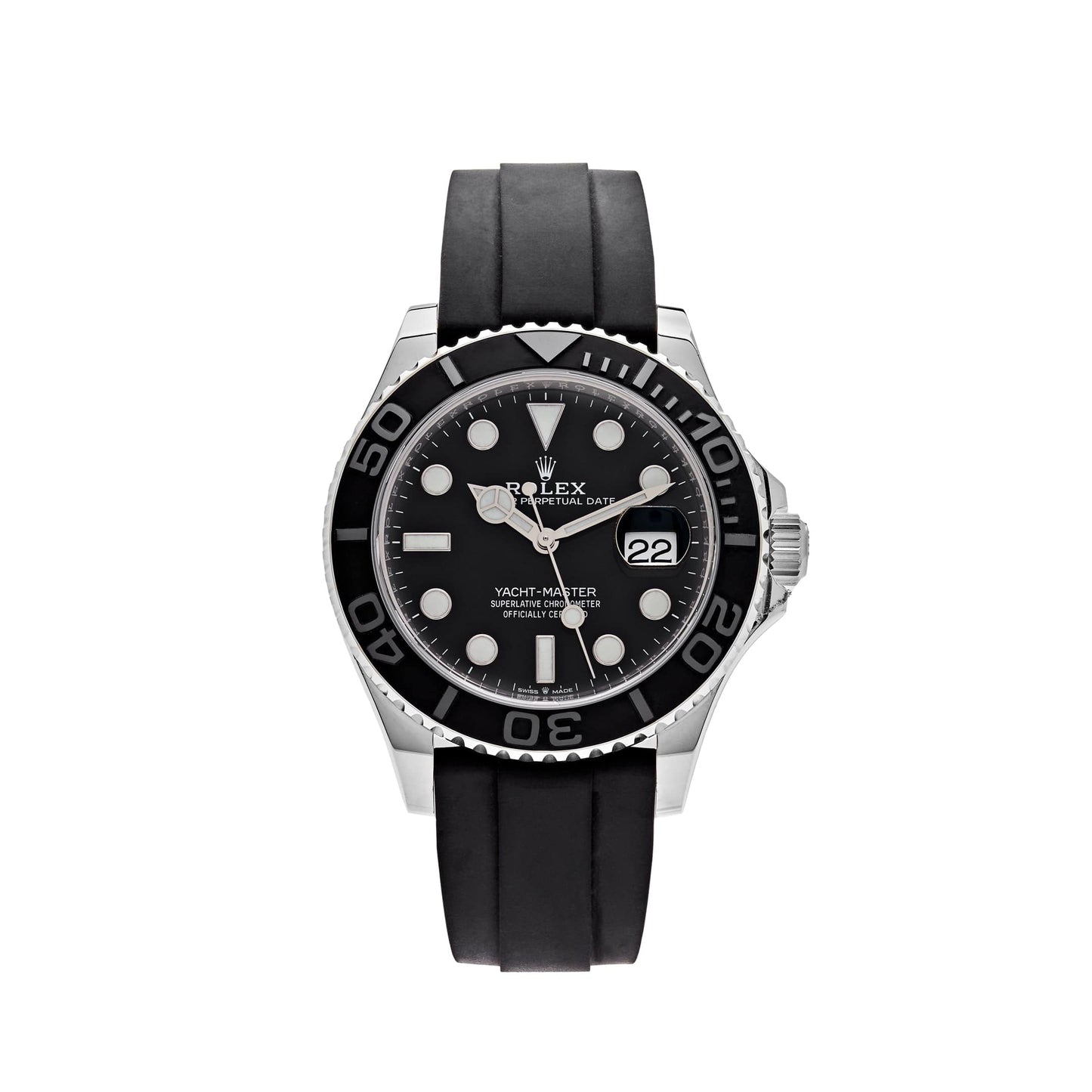Rolex Yacht-Master 42 226659 Or blanc Cadran noir 
