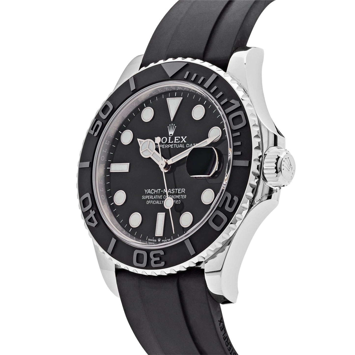 Rolex Yacht-Master 42 226659 Or blanc Cadran noir 