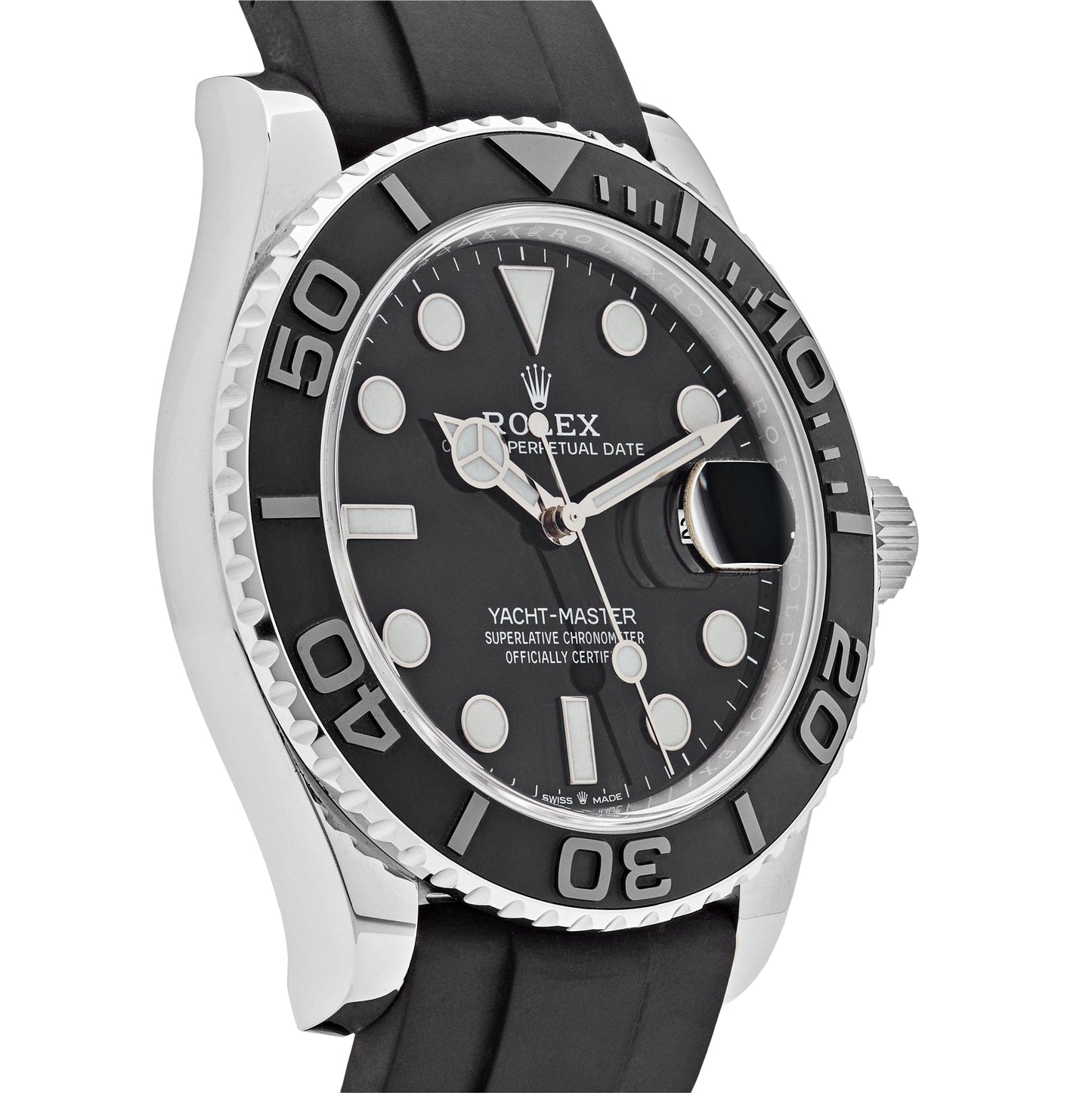 Rolex Yacht-Master 42 226659 Or blanc Cadran noir 