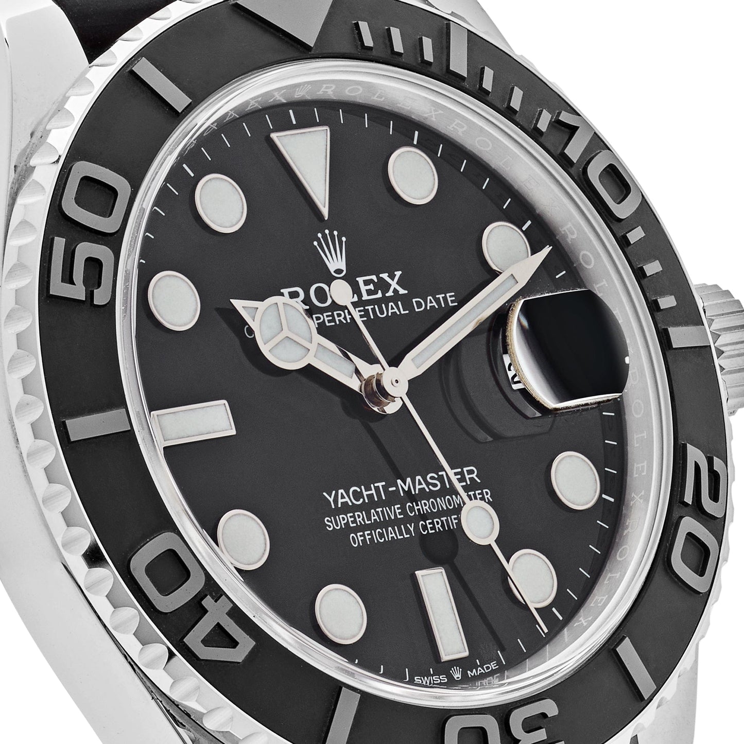 Rolex Yacht-Master 42 226659 Or blanc Cadran noir 