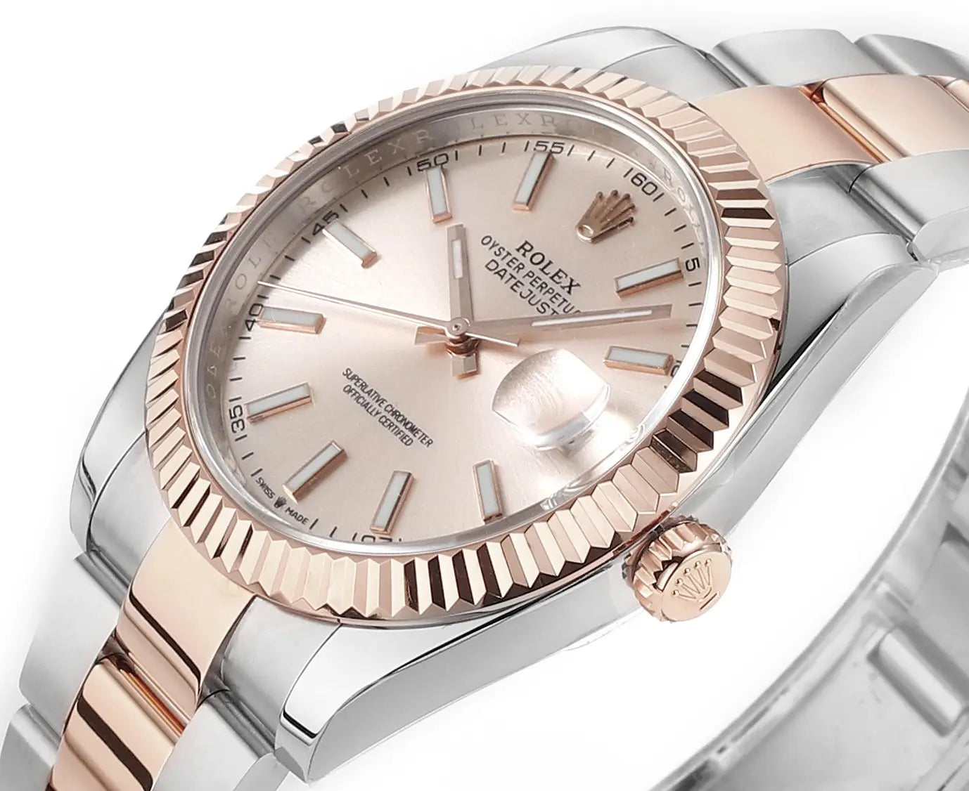 Rolex Datejust 41 126331 Rose Gold Stainless Steel Sundust Dial Jubilee (2024)