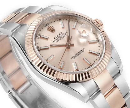 Rolex Datejust 41 126331 Rose Gold Stainless Steel Sundust Dial Jubilee (2024)